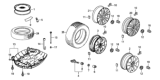Diagram for Honda Lug Nuts - 90381-SV7-A01