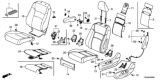 Diagram for Honda Seat Cushion - 81537-T6Z-A42