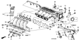 Diagram for Honda Fuel Injector O-Ring - 91301-PLC-000