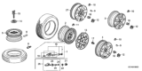 Diagram for Honda Accord Lug Nuts - 90381-SV1-981