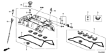 Diagram for Honda CR-V Valve Cover Gasket - 12341-5A2-A01