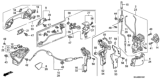 Diagram for Honda Door Latch Cable - 72173-SHJ-A01