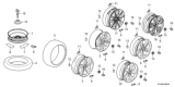 Diagram for Honda Spare Wheel - 42700-TVA-A94