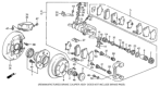 Diagram for Honda Accord Brake Pad Set - 43022-SV4-A23