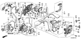 Diagram for Honda Rear Passenger Door Handle Latch - 72610-SHJ-A22