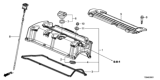 Diagram for Honda CR-V Valve Cover Gasket - 12341-R40-A00