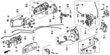 Diagram for Honda CR-V Door Lock Cylinder - 72146-S04-003