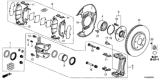 Diagram for Honda CR-V Brake Pad Set - 45022-TLA-A01