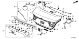 Diagram for Honda Clarity Fuel Cell Tailgate Lock - 74851-TBA-A01