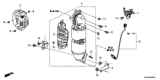 Diagram for Honda CR-V Exhaust Heat Shield - 18120-5AA-A00