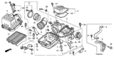 Diagram for Honda Fit Air Filter Box - 17210-RB0-000