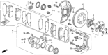 Diagram for Honda Odyssey Brake Dust Shields - 45255-SM4-G03