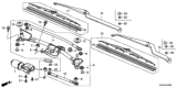 Diagram for Honda Pilot Wiper Linkage - 76530-SZA-A01