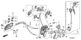 Diagram for Honda CR-V Door Latch Cable - 72133-SWA-A01