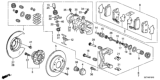 Diagram for Honda CR-Z Brake Dust Shields - 43253-SZT-G50