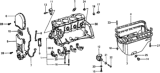 Diagram for Honda Prelude Engine Mount - 11910-657-010