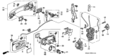 Diagram for Honda Element Door Lock - 72185-S9A-013