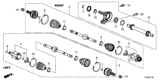 Diagram for Honda CR-V CV Joint - 44310-TLA-305
