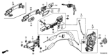 Diagram for Honda Civic Door Latch Assembly - 72150-TBA-A02