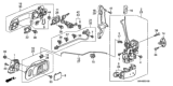 Diagram for Honda Pilot Door Latch Assembly - 72110-S9V-A01