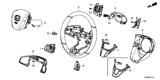 Diagram for Honda Civic Clock Spring - 77901-TBA-A40