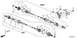 Diagram for Honda Ridgeline CV Boot - 44018-TK8-A21