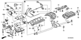 Diagram for Honda Accord Hybrid Tail Pipe - 18310-SDA-305