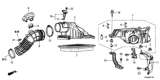 Diagram for Honda Accord Mass Air Flow Sensor - 37980-RLF-013