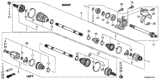 Diagram for Honda Pilot Spindle Nut - 90305-S3V-A11