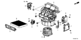 Diagram for Honda Clarity Electric Blower Motor Resistor - 79330-TRT-003