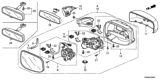 Diagram for Honda Fit EV Mirror Actuator - 76210-TF0-E01