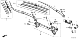 Diagram for Honda CR-V Windshield Wiper - 76620-T0A-A02