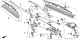 Diagram for Honda Accord Hybrid Wiper Motor - 76505-SDA-A11