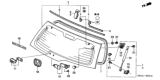 Diagram for Honda CR-V Tailgate Lift Support - 74820-SCA-003