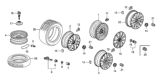 Diagram for Honda Accord Spare Wheel - 42700-TA5-A51