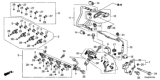 Diagram for Honda CR-V Fuel Injector - 16010-5A2-305