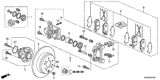 Diagram for Honda Pilot Brake Caliper Bracket - 01473-SZA-A01