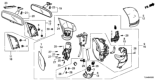 Diagram for Honda CR-V Side Marker Light - 34300-TRT-003