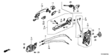 Diagram for Honda Fit Door Latch Assembly - 72150-T5R-A41