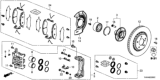 Diagram for Honda Odyssey Brake Caliper Piston - 45216-THR-A01