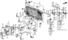 Diagram for Honda Del Sol Cooling Fan Assembly - 19020-P08-003
