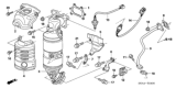 Diagram for Honda HR-V Exhaust Manifold Gasket - 18115-RNA-007