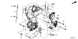 Diagram for Honda Clarity Plug-In Hybrid Crankshaft Seal - 91212-5K9-003