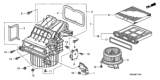 Diagram for Honda CR-V Blend Door Actuator - 79350-SNE-A01
