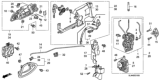 Diagram for Honda Fit Door Latch Assembly - 72150-SAA-G22