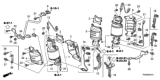 Diagram for Honda Odyssey EGR Tube - 18717-R70-A00