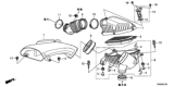 Diagram for Honda Odyssey Air Duct - 17228-RV0-A00