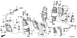 Diagram for Honda Odyssey Exhaust Heat Shield - 18121-RV0-A00