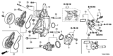 Diagram for Honda CR-V Water Pump Pulley - 19224-R40-A01