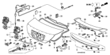 Diagram for Honda Civic Tailgate Latch - 74851-SNR-C02
